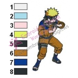 Naruto Uzumaki Embroidery Design